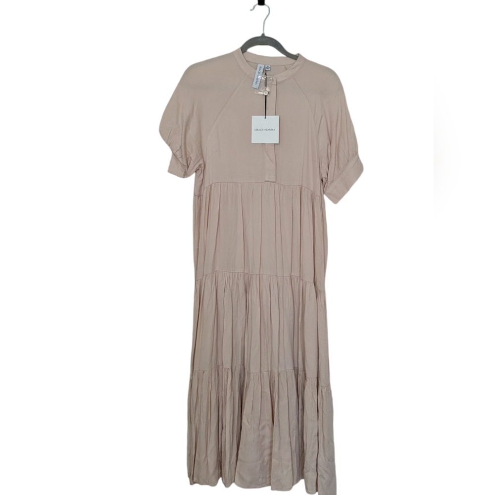 NWT GRACE & KARMA TIERED MAXI MIDI MEDIUM